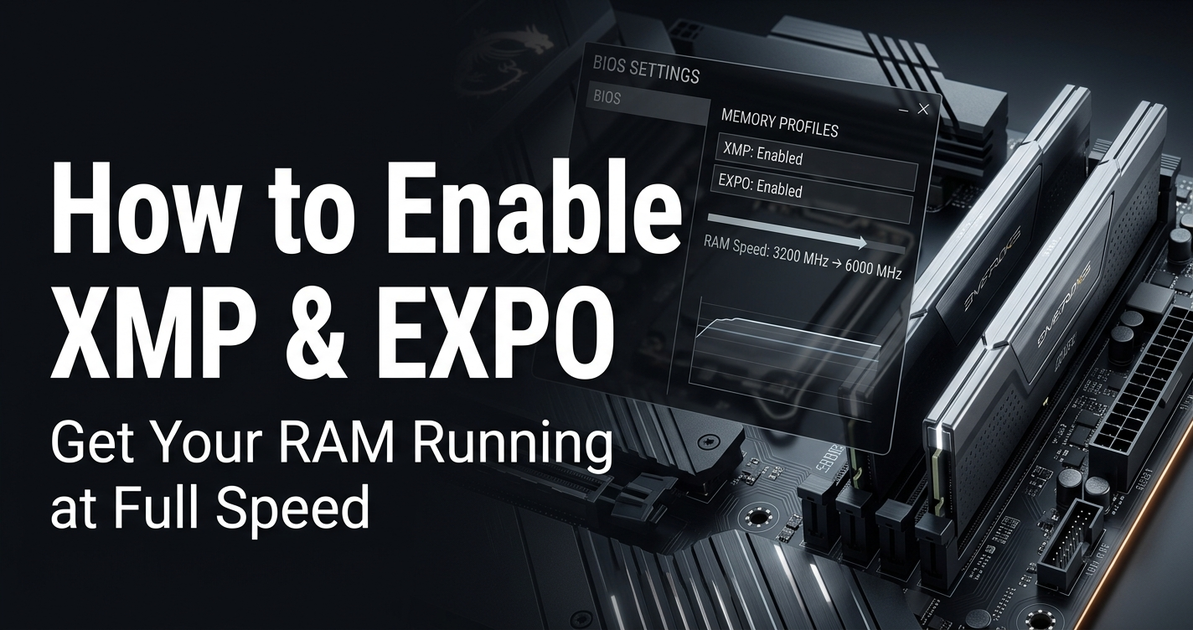How to Enable XMP and EXPO for Faster RAM